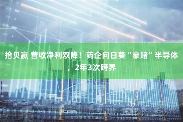 拾贝赢 营收净利双降！药企向日葵“豪赌”半导体，2年3次跨界